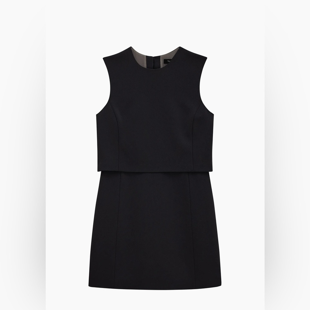 Theory Classic Black Sleeveless Mini Dress